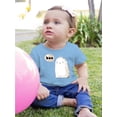 thumbnail image 2 of Boo. Retro Style Cute Ghost T-Shirt Infant -Image by Shutterstock,  24 Months, 2 of 4