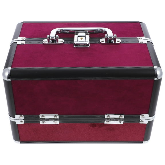 FRCOLOR Large Cosmetic Case Organizer for Cosmetics Makeup Organizer Travel 25X18CM