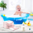 thumbnail image 6 of Dreamtimes 3 PCS Happy Halloween Baby Muslin Washcloths, Cute Cartoon Ghost Face Towel Burp Cloths Ultra Soft Absorbent Cotton Bath Wipes Towels for Newborn Boys Girls, 6 of 7