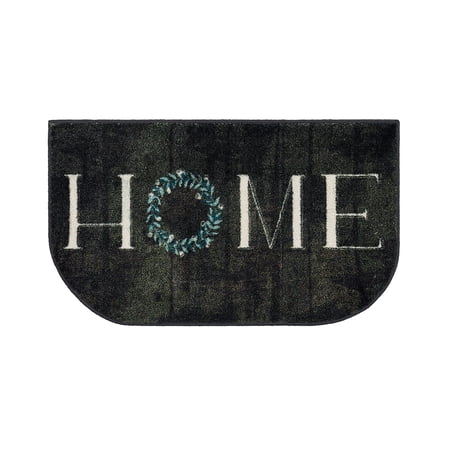 Mohawk Home  Home Wreath Kitchen Mat  Black  3 Piece Set