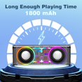 thumbnail image 3 of Altavoz Bluetooth Vythorq V8 10W con luces LED TWS/TF negro, 3 of 8