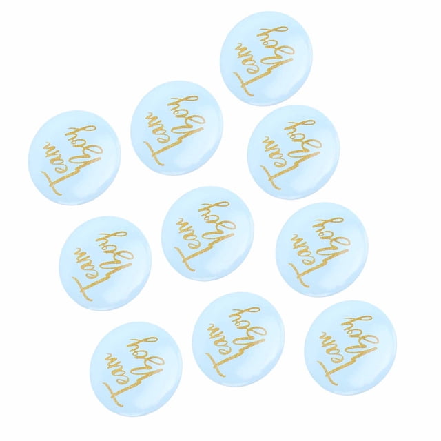 Botones De Revelación De Género Pins 10pcs Suministros De Fiesta De Baby Shower Decoración Con Fácil Diseño De Prensa Para Camisas Y Abrigos