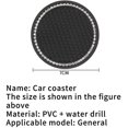thumbnail image 2 of 2 Pieces Bling Crystal Car Coasters Silicone. 2 Pieces Bling Crystal Car Engine Gift, 2 of 4