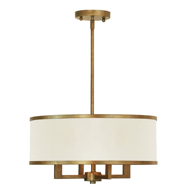 Livex Lighting 62613-48 Park Ridge 4 Light Chandelier, Hand Painted Antique Gold Leaf