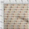 thumbnail image 2 of oneOone Viscose Chiffon Light Brown Fabric Geometric Diy Clothing Quilting Fabric Print Fabric By Yard 42 Inch Wide, 2 of 5