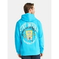 thumbnail image 3 of SpongeBob SquarePants Men's and Big Men's Graphic Hoodie with Embroidery, Sizes XS-3XL, 3 of 5