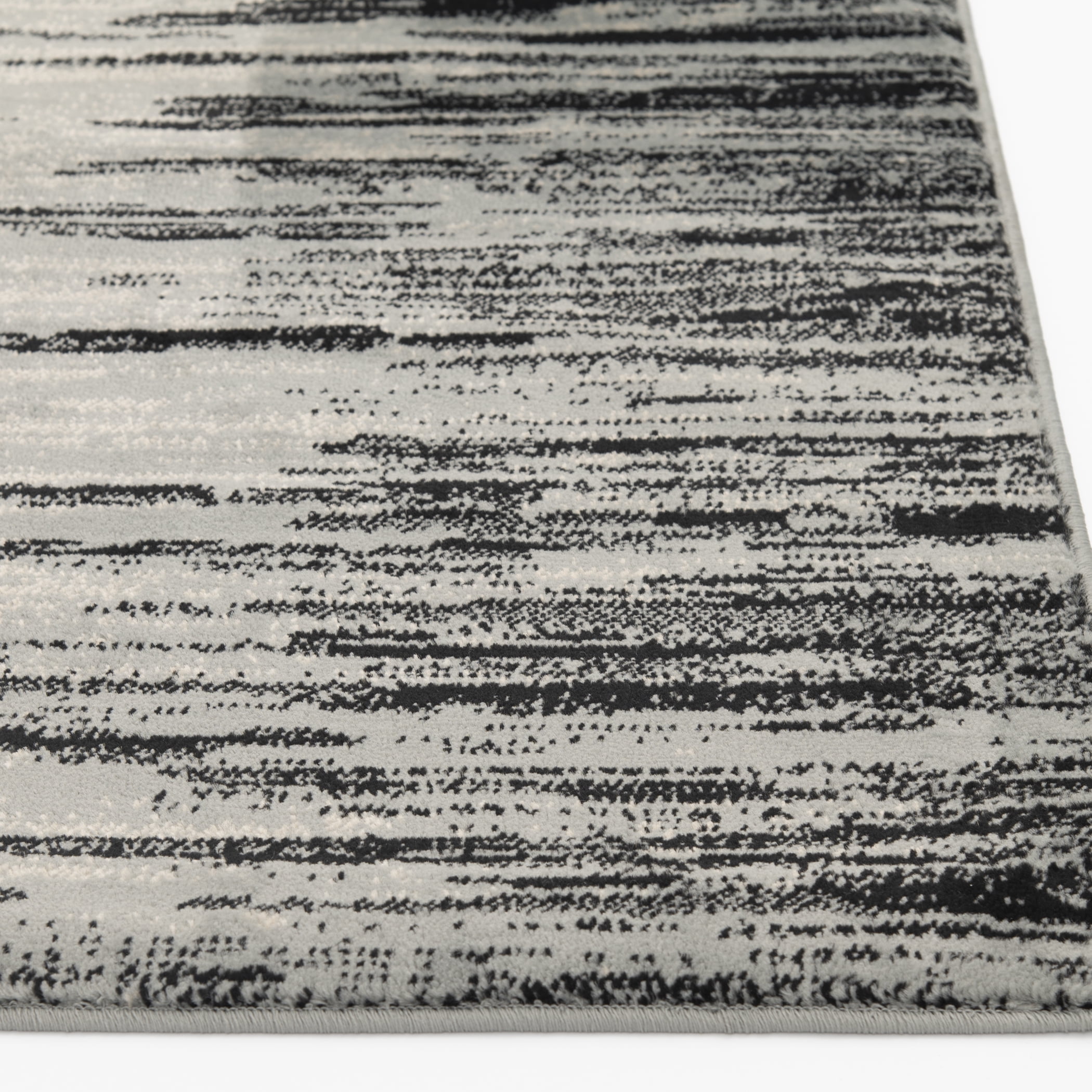 Mainstays Black Lines Modern Abstract 3pc Indoor Rug Set