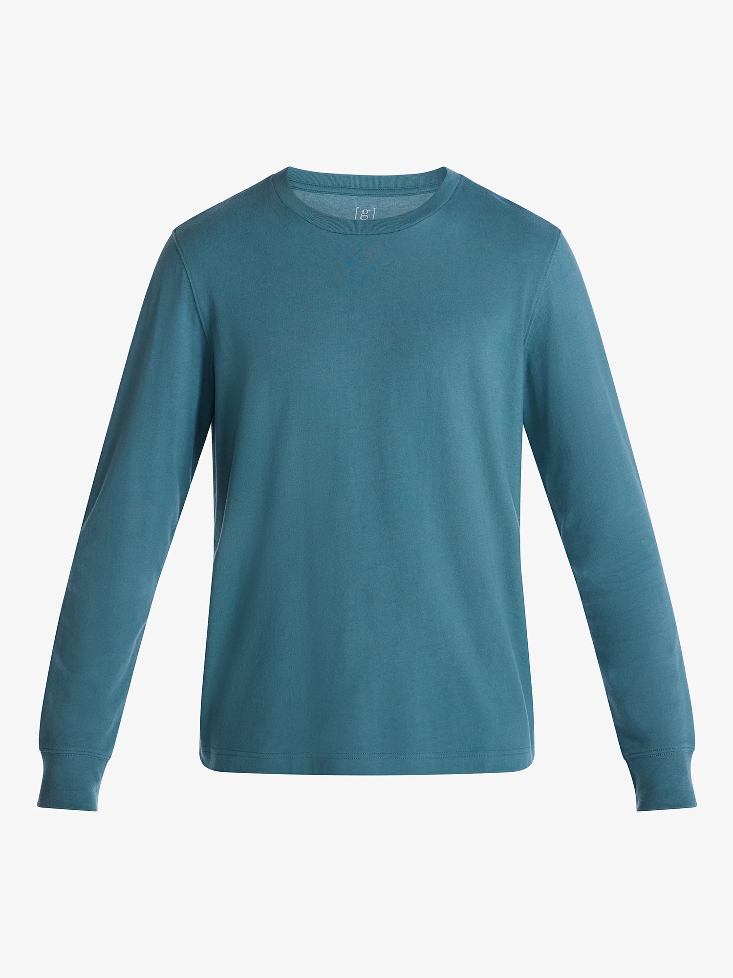 George Men's and Big Men's Cotton Crewneck Tee with Long Sleeves, Sizes XS-3XL