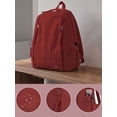 thumbnail image 6 of Gustave Nylon Backpack Purse for Women Multi-Pocket Lightweight 14" Laptop Travel Backpack Casual Daypack for Daily Work College(Red), 6 of 8