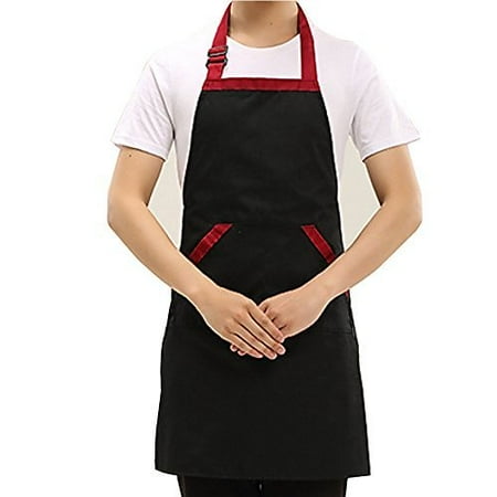 - Novo Work Chef Apron Waterproof Polyester Cotton With Pocket,Garden Apron, 26-Inchx28-Inch (Black) for Working,Gardening,Kicthen Cooking,Harvest,Coffee Shop