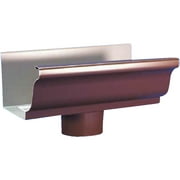 1PACK Amerimax 5 In. K Style Galvanized Brown Gutter Drop Outlet
