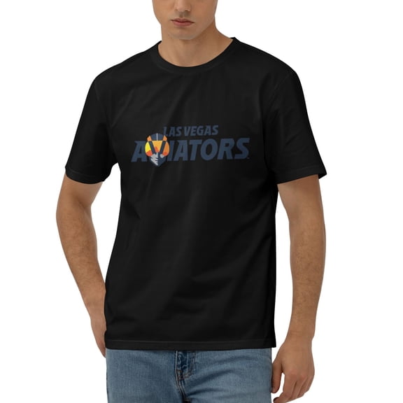 Las Vegas Aviators Men'S 170g Combed Cotton Short Sleeve T-Shirt