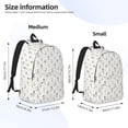 thumbnail image 2 of Easygdp Dancing Dogs Mochila de Lona Resistente para Laptop, Compatible con Laptops de 15 a 17 pulgadas, Ideal para Escuela, Trabajo y Viajes-Medium, 2 of 5