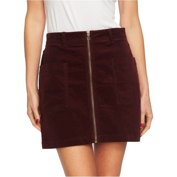 1.STATE Womens Corduroy Mini Skirt, Purple, 6