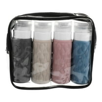 Hemoton 4Pcs Travel Size Bottles For Toiletries Portable Travel Bottles Squeezable Travel Size Containers With Bag Assorted Color