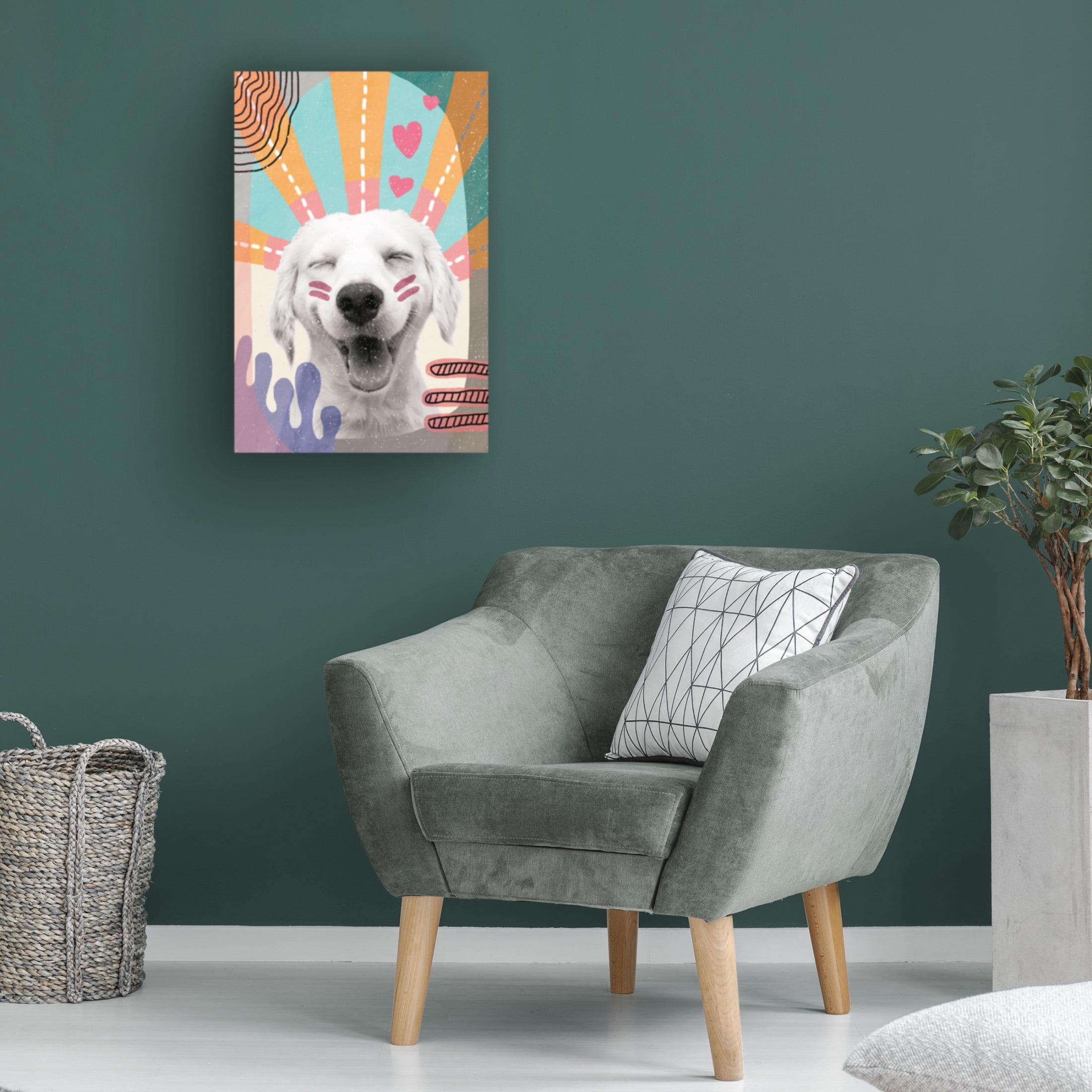 Trademark Fine Art Aylin Demir Inspired Dog Canvas Wall Art