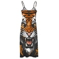 thumbnail image 5 of Tiger Animal Graffiti Sleeveless Dress Women's Luxury Party Dress Birthday Dresses for Women, 5 of 7
