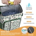 thumbnail image 2 of Boho Floral Bright Colorful Pattern Cooler Bag - 20L Soft Cooler with Multiple Pockets, Perfect for Outdoors, 2 of 3