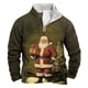 thumbnail image 1 of Sudadera sin capucha para hombre, informal, a la moda, con cuello alto, estampado, con cremallera, jersey de manga larga, blusa de poliéster para hombre, 1 of 3