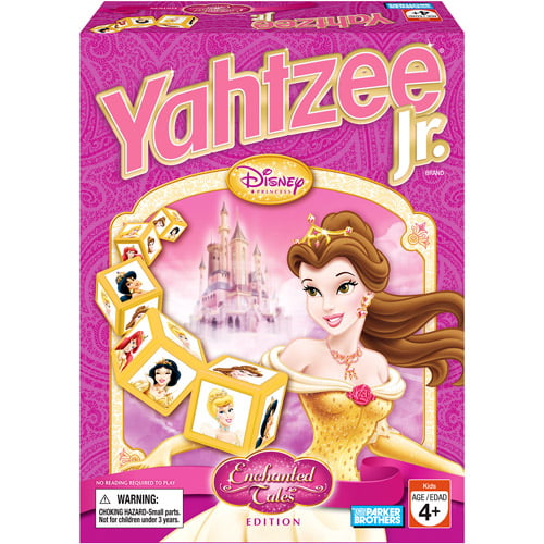 Disney Princess Edition Board Game Hasbro Gaming Yahtzee Jr 