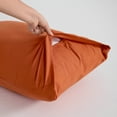 thumbnail image 3 of Flxxie 2 Pack 100% Brushed Microfiber Body Pillow Covers, Ultra Soft and Cozy Full Body Pillowcases for Adults, 20" x 54", Brunt Orange (Not Include Body Pillow), 3 of 7