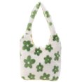 thumbnail image 3 of Bolso de hombro con estampado de flores para mujer bolsa de Likrtyny hombro de felpa suave bolso de mano peludo y esponjoso para compras de invierno, 3 of 9