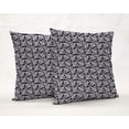 thumbnail image 3 of Floral Damask Pillowcase / Pillow Cover by Penny's Needful Things (20 x 20) (Navy Blue), 3 of 4