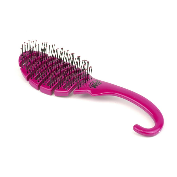 Wet Brush Shower Flex Detangle IntelliFlex Bristles Hair Brush Travel Pink  