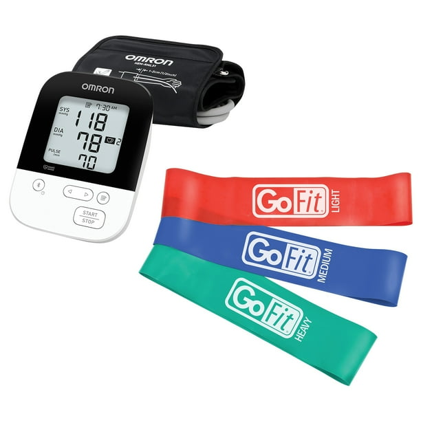 GoFit GFPLP Power Loops with Flip Chart, 3 pk & Omron BP7250 5 Series