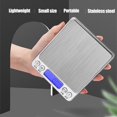 thumbnail image 2 of Digital Kitchen Scales 0.1g/0.01oz Max 3kg/6.6lb - Food Scale with Backlit LCD Display Large Number Stainless Steel Electronic Scales Multifunctional Weighing for Cooking, Baking, Home, 2 of 5