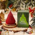thumbnail image 4 of Christmas decoration Christmas candle ins style desktop mini ornaments high-end atmosphere dress up arrangement gift Christmas tree green -, 4 of 5