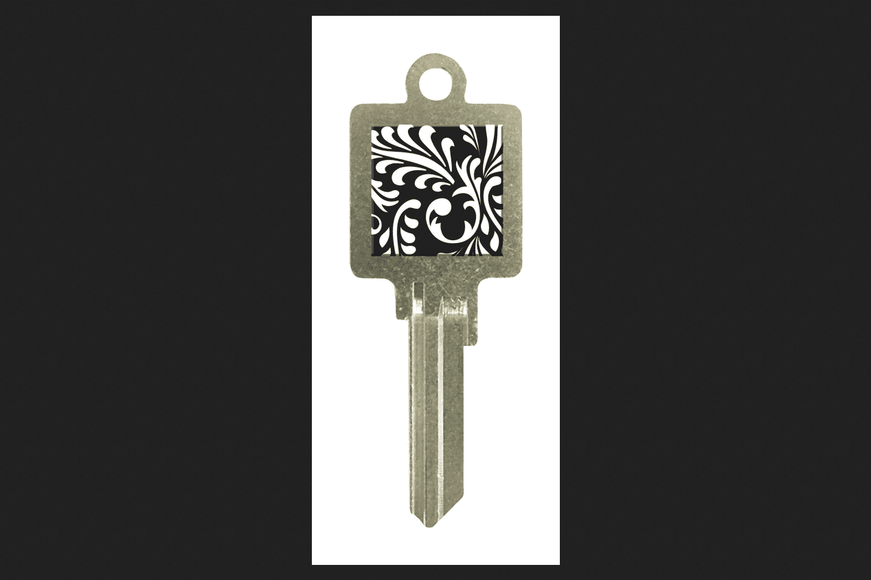 HyKo House/Office Key Blank KW1 KL0 Single sided NickelPlated Brass