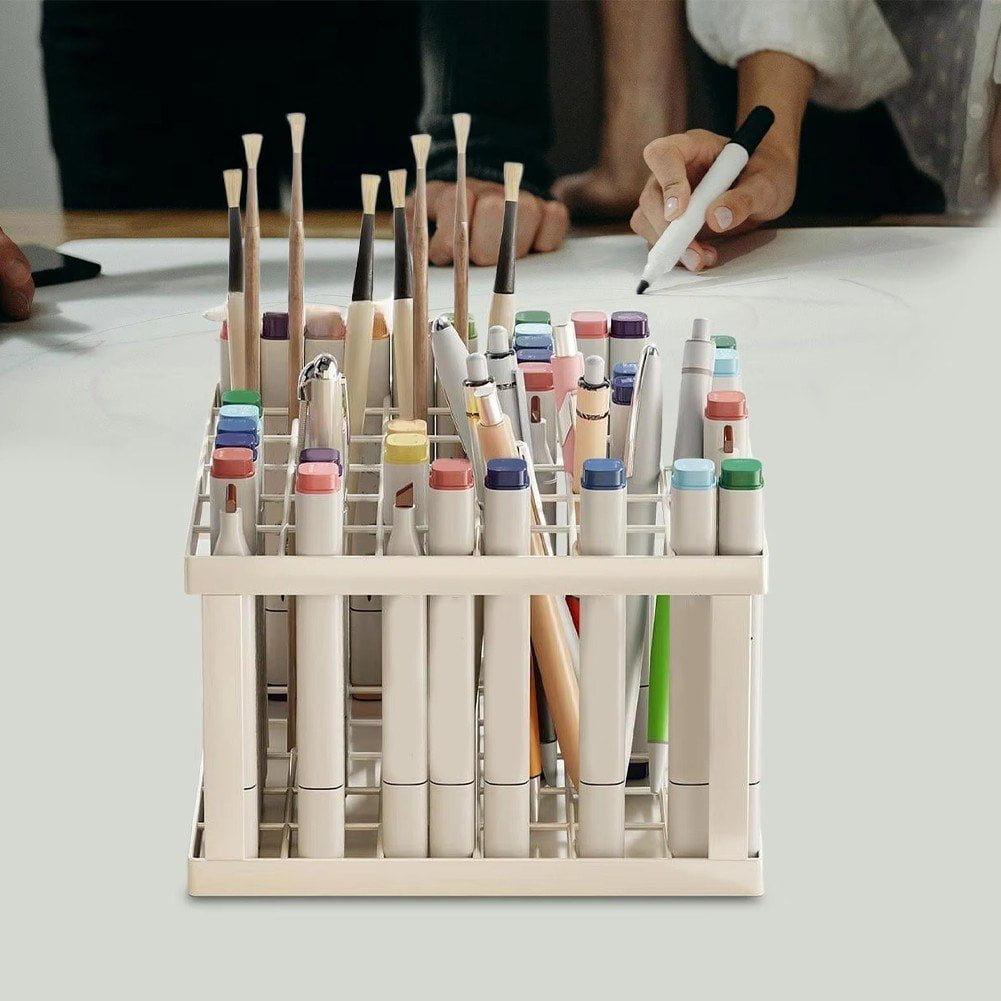 36 Holes Marker Storage Holder Pen Storage Paint Brush Holder Pencil Holder Desk Stand Organizer for Paint Brushes Colored Pencils Markers