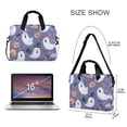 thumbnail image 3 of FORMRS 16" Laptop Bag Carrying Sleeve Case with Handle Travel Shoulder Briefcase, Blue Cute Halloween, 3 of 8