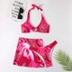 thumbnail image 5 of Bikini de tres piezas para mujer Falda corta sexy de tres piezas con almohadilla en el pecho sin aros Wmkox8yi FGJ1391, 5 of 5