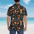 thumbnail image 4 of Fotbe Colorful Plants Mushroom Camisa Hawaiana para Hombre Unisex – Camisa Casual de Verano con Botones de Manga Corta de Algodón y Lino,X-Large, 4 of 7