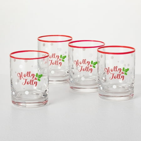 

Low Ball Glass Multicolor 4 H Glass Set of 4