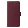 thumbnail image 3 of SaniMore for Samsung Galaxy S24 Wallet Case, Detachable Strong Magnetic PU Leather Flip Cover PU Leather Magnetic Shell Card Slots Cash Pocket Wristlet Strap Full Body Protective Stand Shell, Winered, 3 of 12