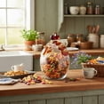 thumbnail image 5 of Crystal Glass Chicken-Shaped Candy Dish,Vintage Style Candy Bowl with Lid,Tabletop Dessert Plate Snack Bowl (B-Style), 5 of 8
