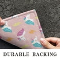 thumbnail image 6 of Pink Cartoon Unicorn Lightning Pattern Door Rugs,Washable Non Slip Door Mats Indoor,Decorative Door Mats,Entry Mat Indoor for Entrance,Bedroom,Kitchen,Bathroom,17"x30", 6 of 6