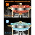 thumbnail image 4 of GARVEE Chafing Dish Set, 5QT Stainless Steel Chafers with Lid Holder, 6-Pack, 4 of 8