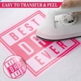thumbnail image 6 of 12"x5FT Pink HTV Iron On Heat Transfer Vinyl Roll for T Shirt Cricut Silhouette, 6 of 6