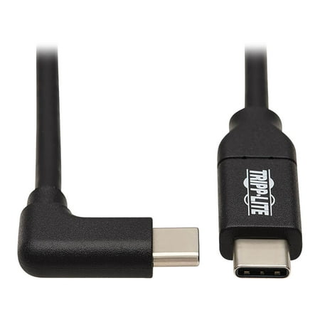 UPC: 0037332263698 | Tripp Lite USB C Cable USB 2.0 Right-Angle Plug 100W PD Charging M/M 2M