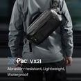 thumbnail image 2 of Bandolera Tomtoc X-Pac, 5,5 L, resistente al agua para hombre, color negro, 2 of 9