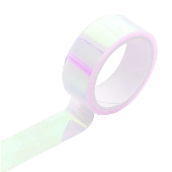Necvior Glitter Masking Tape Scrapbooking Sticker Raainbow Tape for DIY Photo Albums
