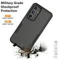 thumbnail image 6 of For Samsung Galaxy S24 FE Case, Njjex Shockproof Heavy Duty Rugged Dual Layer Cover with Military Grade Protection, Non-Slip Textured Bumper - Black, 6 of 6