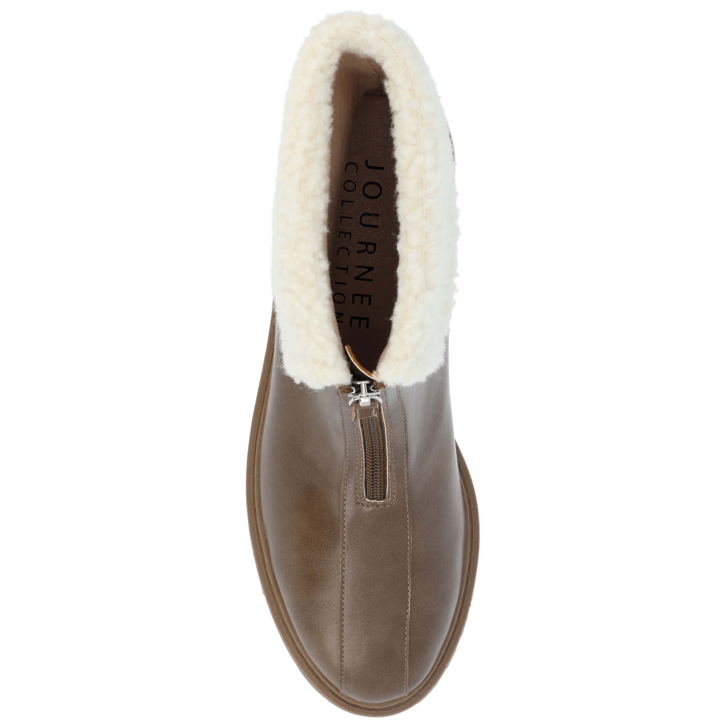 Journee Womens Fynn Almond Toe Block Heel Ankle Booties
