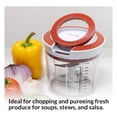 thumbnail image 2 of Manual Food Processor Vegetable Chopper Large 1.2L (5 Cup) – Heavy Duty Garlic & Onion Cutter – Portable All-Purpose Quick Chop Kitchen, 2 of 7