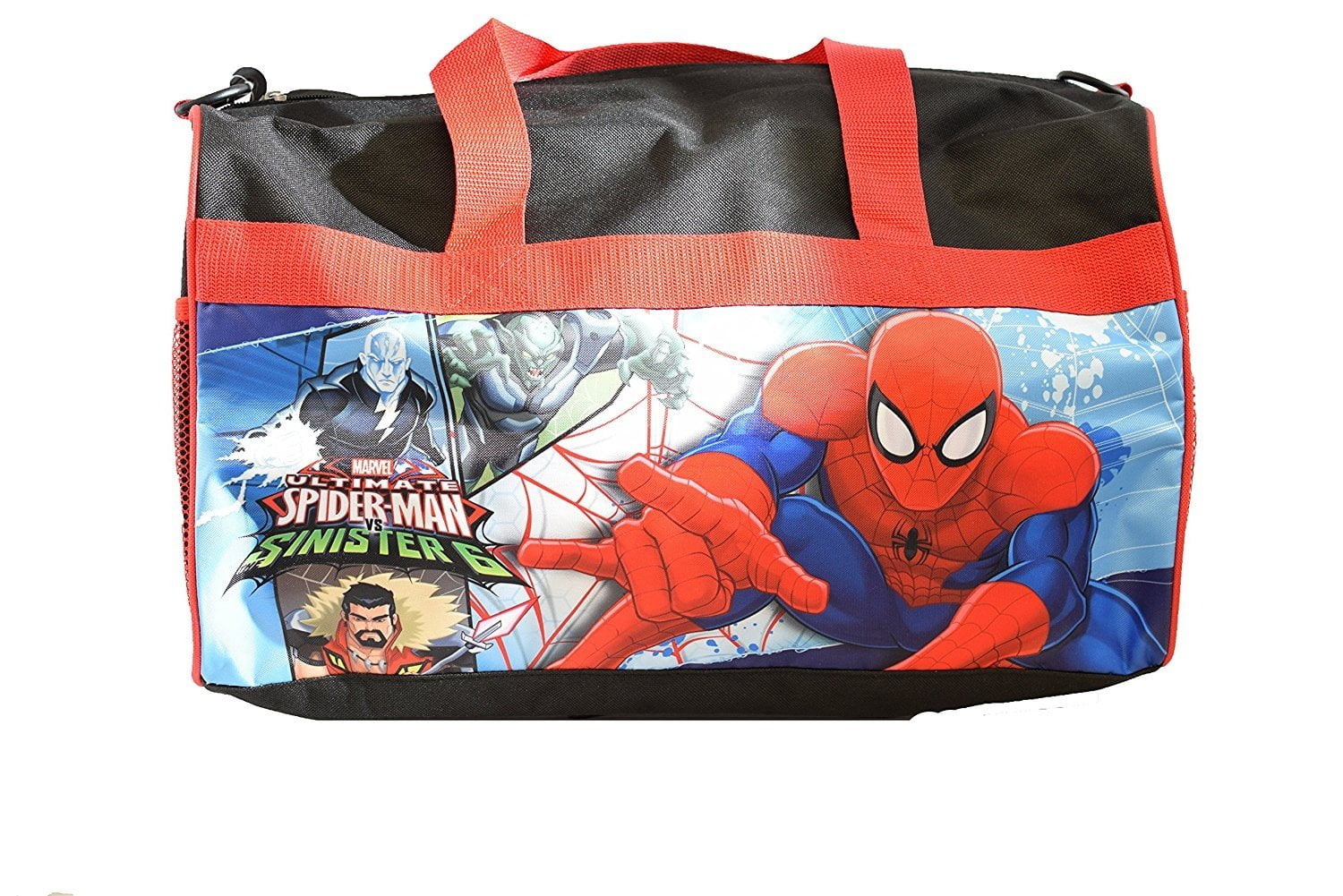 Marvel Spiderman Shoulder Sports Duffel Bag for Boy Kids Blue 