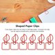 thumbnail image 4 of Clips de papel para marcapáginas lindos clips de papel que evitan resbalones 100 piezas decorativos rojos para el hogar para álbumes de recortes ANGGREK Otros, 4 of 8